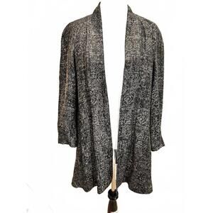 Pearl C Lightweight Oversize Swing Coat Vintage Size 6 Opera Jacket Classic Boho